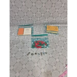 Vintage Monopoly Game Parts: Money Cards Houses Hotels Figures 1964 Thimble‎ Car